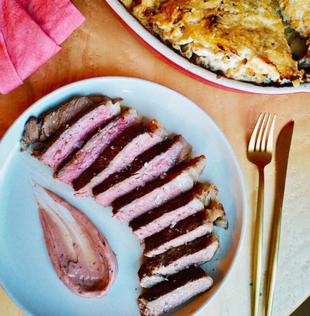 #Repost @thediningdolls
•••
Thrilled to participate in this year’s @lafoodbowl 🌟 We had the pleasure of watching @chef_ljm from @flamingovegas make one of the yummiest dishes we’ve seen - NY Steak with wine infused butter and potato gratin 🥩🥔 then we got to recreate his recipe at home! 

Follow along on our stories to see how we made the delicious Potato Gratin and join us at the upcoming food and fundraising special featuring 30 chefs and special guests from Los Angeles, and around the world all in support of @chefjoseandres charity organization @wckitchen and get a sneak-peek of their kitchens, get recipe tips and advice from international food professionals and celebrity guests. Register (link in stories) or lafoodbowl.com to get more information and a reminder to tune in! #cook_a_thon #bugsyandmeyers #lafoodbowl #steak #dinner #homemade